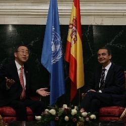 Ban Ki-Moon y José Luis Rodríguez Zapatero.