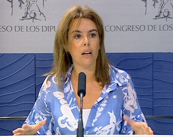 Soraya Sáenz de Santamaría. (Foto: EFE/TV)