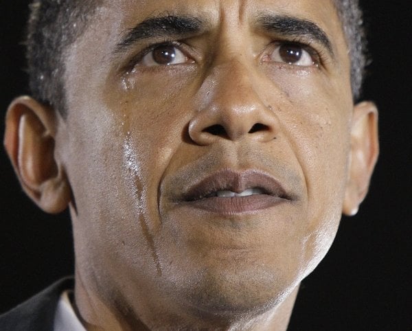 Obama, emocionado, tras hacer público el fallecimiento de su abuela. (Foto: Alex Brandon)