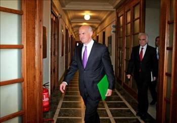 El primer ministro griego, George Papandreu. (Foto: Orestis Panagiotou)