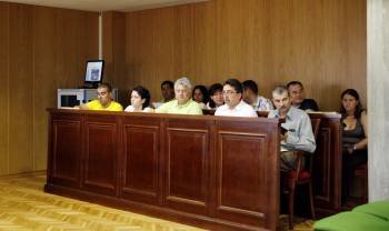 Los miembros del jurado, en la última sesión del juicio. (Foto: A.D.)