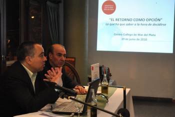 Conferencia sobre el retorno, en Mar del Plata. (Foto: lri)