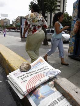 Los periódicos daban cuenta del resultado electoral. (Foto: Dadid Fernández)