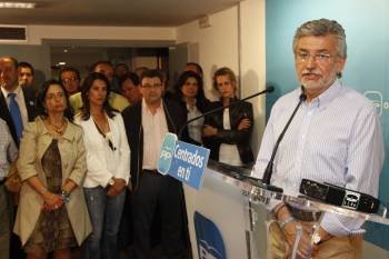 Rosendo Fernández, candidato del PP (11 ediles). (Foto: XESÚS FARIÑAS)