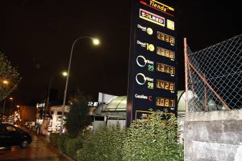 Las gasolineras de Vigo ya marcan el gasóleo más caro.