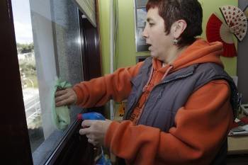 Elena Rodríguez, empleada del hogar en la provincia de Ourense (Foto: MIGUEL ÁNGEL)