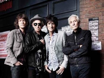 Mick Jagger, Keith Richards, Ronnie Wood y Charlie Watts componentes de la mítica banda de rock.