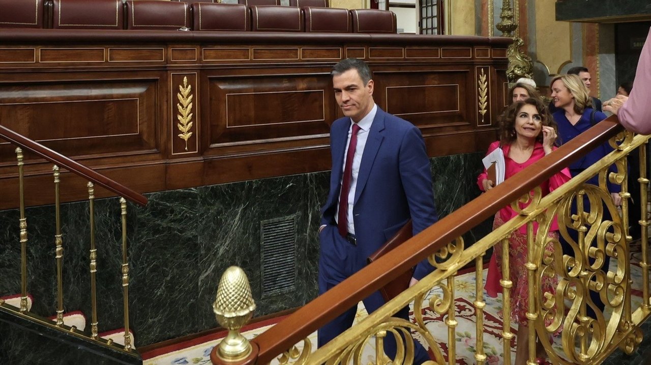 Pedro Sánchez en el Congreso de los DIputados.