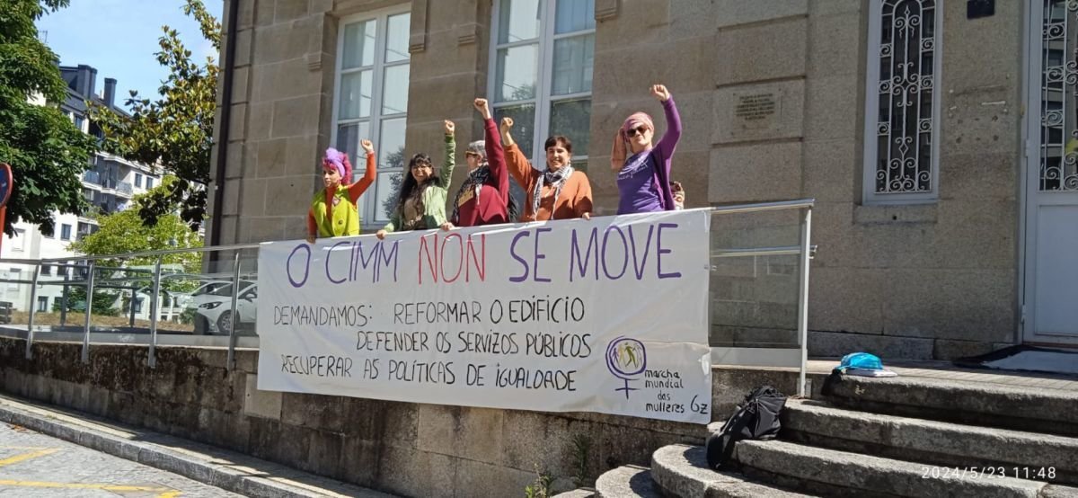 Protesta feminista ante el CIMM.