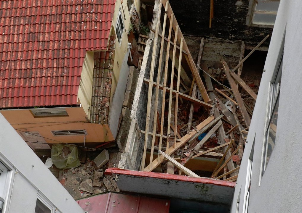 El edificio en el que tuvo lugar el derrumbe (Foto: Europa Press).