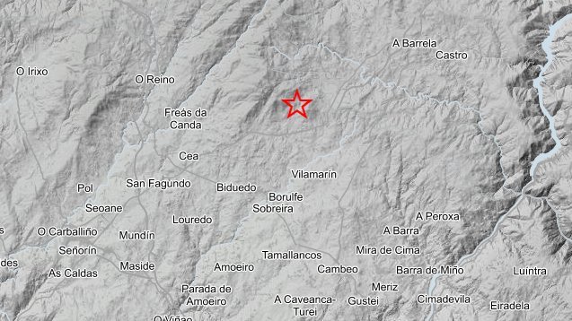 Terremoto registrado en Vilamarín