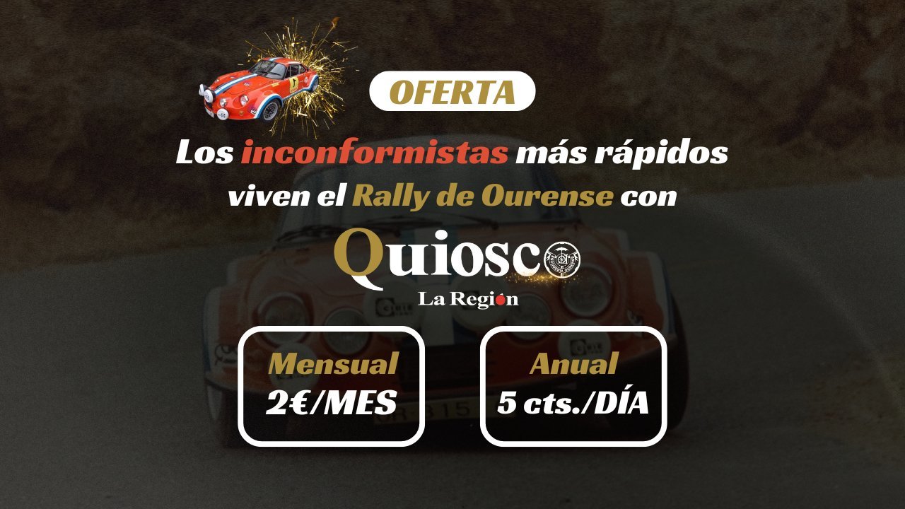 Promoción para suscripciones en el Quiosco La Región con motivo del Rally Ourense