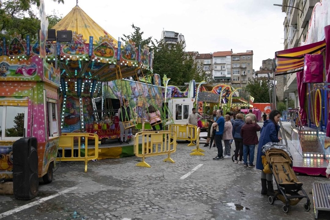 Feriantes en las fiestas de Ourense.