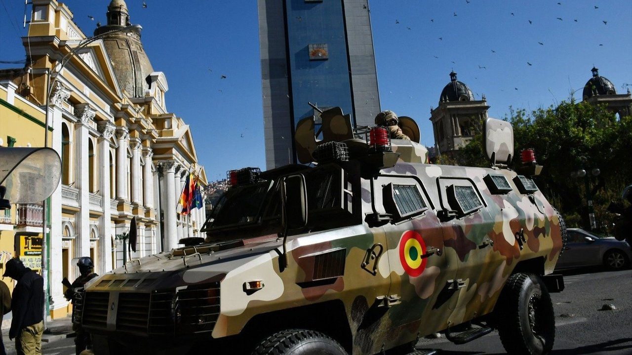 Vehículo militar en Bolivia (Foto: Europa Press).