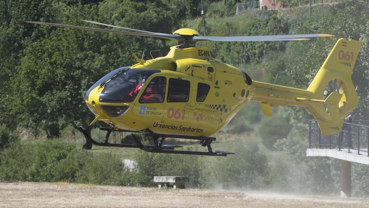 Imagen del helicóptero del 061 (archivo).