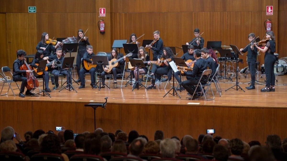 Actuación de los alumnos del conservatorio de Ourense. (Foto: Óscar Pinal)